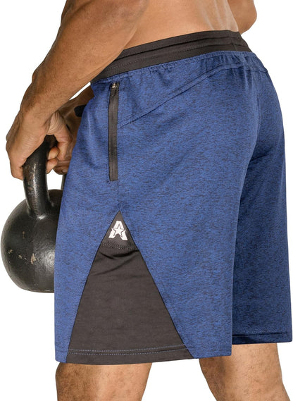 Isoflex Gym Shorts for Men 5" 7" 9" Inch Inseam Options Men'S Workout Athletic Fitness Running Sports Short