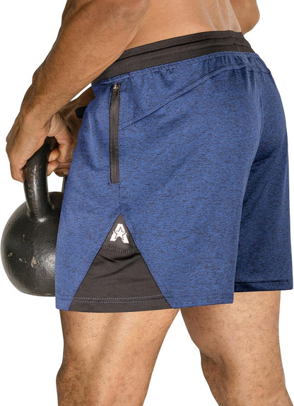 Isoflex Gym Shorts for Men 5" 7" 9" Inch Inseam Options Men'S Workout Athletic Fitness Running Sports Short