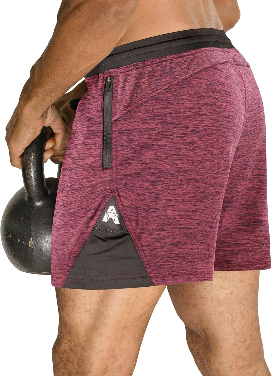 Isoflex Gym Shorts for Men 5" 7" 9" Inch Inseam Options Men'S Workout Athletic Fitness Running Sports Short