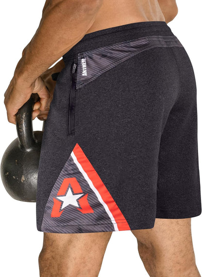 Isoflex Gym Shorts for Men 5" 7" 9" Inch Inseam Options Men'S Workout Athletic Fitness Running Sports Short