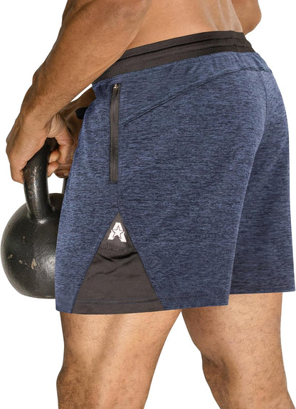 Isoflex Gym Shorts for Men 5" 7" 9" Inch Inseam Options Men'S Workout Athletic Fitness Running Sports Short