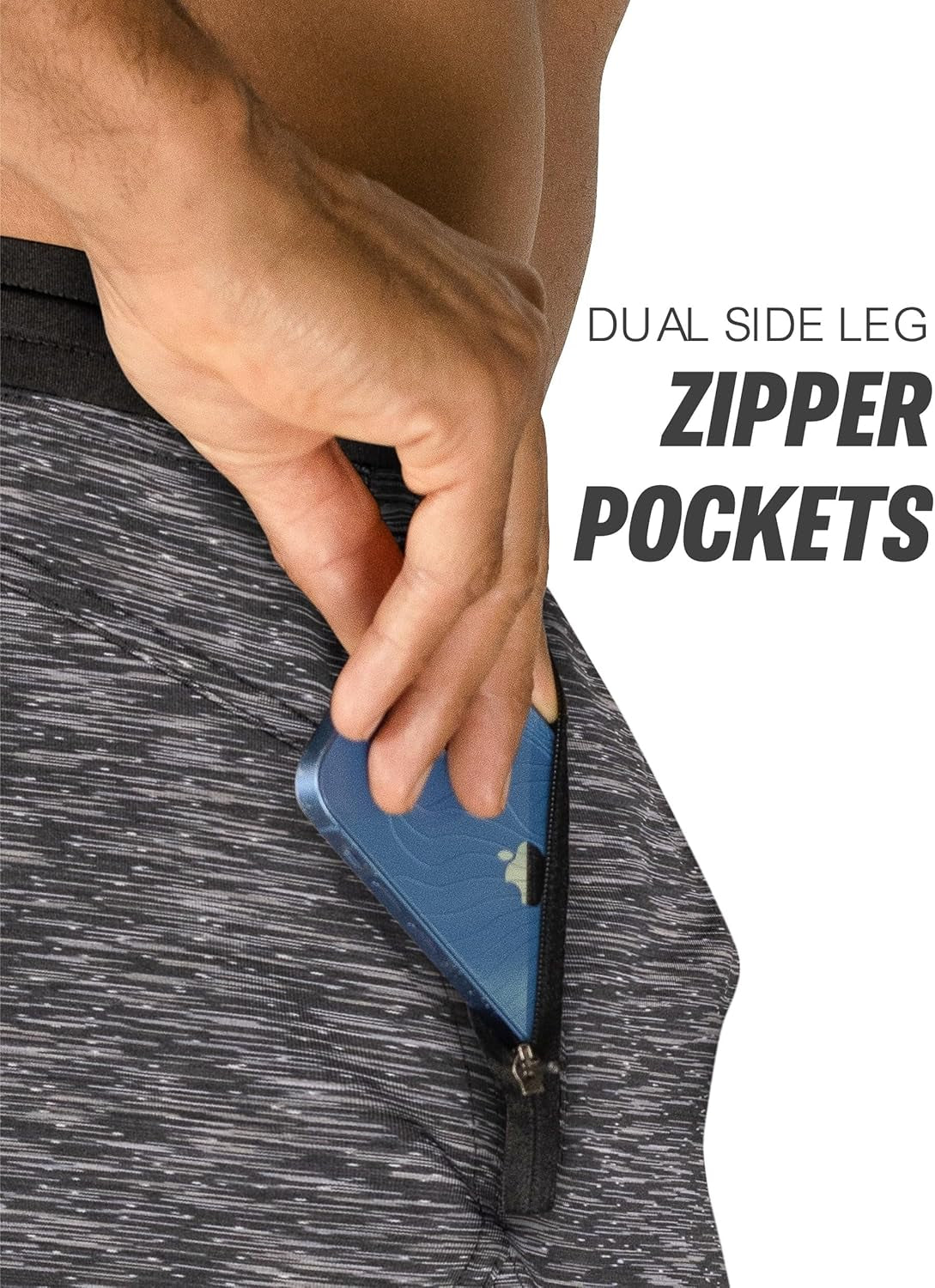 Isoflex Gym Shorts for Men 5" 7" 9" Inch Inseam Options Men'S Workout Athletic Fitness Running Sports Short