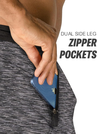 Isoflex Gym Shorts for Men 5" 7" 9" Inch Inseam Options Men'S Workout Athletic Fitness Running Sports Short